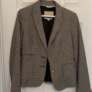 Houndstooth banana republic blazer